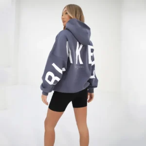 Letter Print Hoodies Women Fashion Long Sleeves Loose Hood Shirt High Street Winter Autumn Female Sweatshirts Casual Y2K Clothes - Image 3